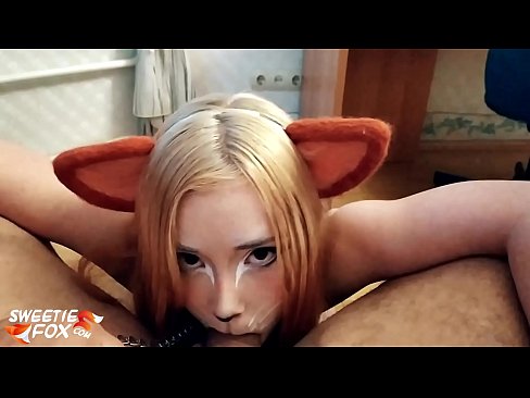 ❤️ Kitsune gleypa pikk og ásamt í munninum ❤️ Klám hjá okkur